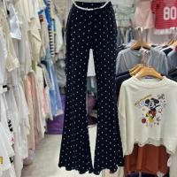 ราคา TEEDA (พรีออเดอร์)กางเกงลายจุดสุดฮิต ผ้ากำมะหยี่อัดพลีท ทรงเข้ารูปขาม้านิดๆ ใส่แล้วดูขาเรียวยาวค่ะรุ่นนี้ (27968842980)