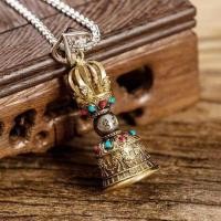 ราคา Lr-เครื่องรางธิเบตทองเหลืองสร้อยคอระฆังวัชระ จี้อัญ (26703787412)