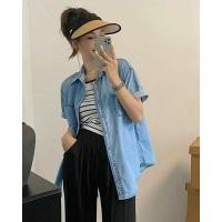 ราคา New ยีนส์​สวยย ทรงสวยมากเสื้อยีนส์ฟอกผ้า Cotton​100% ผ้านิ่มมาก งานพรีเมี่ยม Minimal มินิใจ #89719 (23069919793)