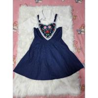 ราคา (xl) ป้าย chalita เซ็ท 2 ชิ้น เสื้อเชิ๊ต เอี๊ยมยีนส์ แต่งอกรูปหัวใจ อก 38" เอว32" สะโพกฟรีไซส์ ความยาว36" ใส่ครั้งเดียว (24807104852)