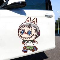ราคา ลายการ์ตูนน่ารัก labubu สติกเกอร์ติดรถผ้า labubu ฝาครอบถังน้ำมันประตูรถสติกเกอร์ตกแต่งป้องกันรอยขีดข่วนกระจก (26159862645)