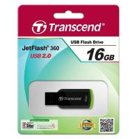 ราคา Transcend JetFlash 360 16GB USB 2.0 Flash Drive (TS16GJF360) - Black/Green (179462776)