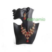 ราคา คอโชว์สร้อย ที่โชว์สร้อย ที่แขวนสร้อย หุ่นโชว์สร้อย คอครึ่งหน้าสีดำ รหัสNEC042 (22908372383)