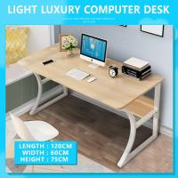 ราคา DoWell โต๊ะวางคอมพิวเตอร์ โต๊ะทำงาน โต๊ะทำงานใหญ่ โต๊ะทำการบ้าน โต๊ะทำงานเหล็ก โต๊ะทำงาน ไม้ ชั้นวางของ (28654425712)