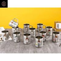 ราคา แก้วมัคสแตนเลสมีหูจับ ถ้วย 2 ชั้น จุของได้เยอะ 304 สําหรับเด็กทารก (25182152342)