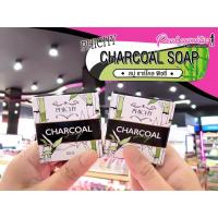 ราคา เพียวคอสNEW!! สบู่ชาร์โคลCharcoal ผิวหน้าและผิวกาย สบู่พิชชี่ชาร์โคล 50g. (7041660346)