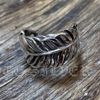 ราคา แหวนขนนก เงินแท้ ฟรีไซส์ Feather Ring Sterling Silver 925 NSRG1200 (8175375163)