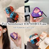 ราคา สําหรับ Sennheiser CX 500BT กรณี Super Cool การ์ตูนพายสีม่วง Big Star สําหรับ Sennheiser CX 500BT ปลอกหูฟังแบบนุ่มฝาครอบ (43867673908)