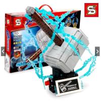 ราคา Sy Sheng Yuan SY1466 Hero Thor Enhanced Thors Hammer 916 + ชิ้นประกอบ (18580147231)