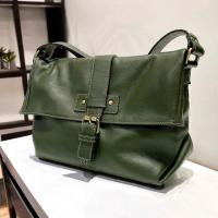 ราคา TLux Item QQ กระเป๋าสะพายหนังแท้ 11 นิ้ว หนังวัวชามัวร์พ่น สวยมาก มีฝาหน้า ครอสบอดี้ หนังวัวแท้ (27521089797)