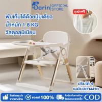 ราคา DoDohani เก้าอี้ทานข้าวเด็ก แบบพับได้ เก้าอี้ทานข้าวเด็กแบบพกพา น้ำหนักเบา มีแถมถุงผ้าใส่เก้าอี้ (26634376417)