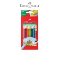 ราคา FABER CASTELL เฟเบอร์ คาสเทลล์ ดินสอกริ๊ป 12 สี | Faber-Castell (23019889798)