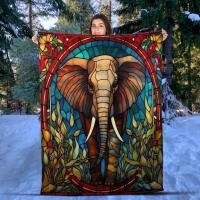 ราคา ผ้าห่มโยนทอวินเทจผ้าห่ม,พรมผนังผ้าฝ้ายช้างน่ารัก,คริสต์มาส (42267641771)