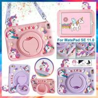 ราคา สําหรับ Huawei MatePad SE 11 2024 10.4 T10 T10S Air 11.5 MatePad11 Honor Pad 6 7 9 X6 X8 V6 V7 11.5 360 องศาหมุนได้ขาตั้งเด็กปลอดภัยน่ารักการ์ตูนยูนิคอร์นนักบินอวกาศกันกระแทกปลอก (26506398633)