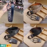 ราคา แท้ %Coach Men Reversible Belt Set เข็มขัดเส้นใหญ่ พร้อมกล่องค่ะ เข็มขัดหนังสองด้านที่ตัดได้ (40003989086)
