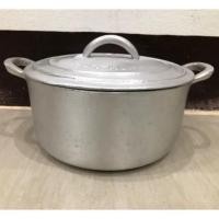 ราคา หม้ออลูมิเนียม หม้อหุงต้ม หม้ออลูมิเนียมหล่อ (อลูมิเนียมแท้100%) ขนาด17/18.5/20/22.5/24/24 ซม.(No.4/5/6/8/10/11) (26379742497)