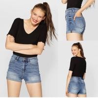 ราคา กางเกงยีนขาสั้น stradivarius ของแท้ (1582209852)