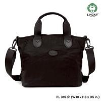 ราคา กระเป๋าถือ ผ้าร่มลายย่น รุ่น PL-315 ขนาด 10 x 8 นิ้ว ยี่ห้อ LINGKY #มีเก็บปลายทาง #กระเป๋าสะพาย (40260852828)