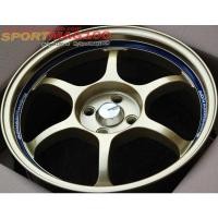 ราคา ล้อแม็กซ์ RG1 4รู100 สีทองใสขอบน้ำเงิน 7-16นื้ว ET40 [7479] (17864007579)