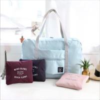 ราคา กระเป๋าผ้า ใส่ของพับเก็บได้ หิ้วหรือเสียบบนแกนกระเป๋าเดินทางได้ A00032 (26453408295)