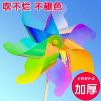 ราคา สีสันยิงกังหันลมเสาไม้หนากังหันลมใบกลางแจ้งขนาดใหญ่ของเล่นเด็กอนุบาลตกแต่ง (46350891803)