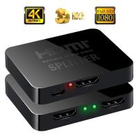 ราคา Hdmi 1 in 2 Out Splitter 4k Splitter4K HDMI Splitter Full HD 1080p วิดีโอ HDMI Switch Switcher 1X2 แยก 1 ใน 2 Out Amplifier Dual Display (26356462133)
