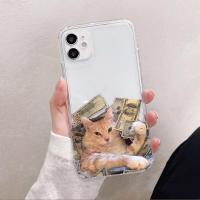 ราคา เคสโทรศัพท์มือถือ สําหรับ IPhone 6 7 + 8 x xs xr max xmax 11 12 13 pro plus 14 15 SE Iphone. se 2020 นิ่ม. เคส. เคสไอโฟน ลายแมวเงินสด (24058574825)
