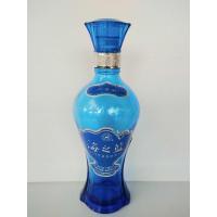 ราคา ขวดเหล้าจีน สีฟ้า มีตำหนินิดหน่อยที่สลาก ขวดเหล้าเปล่า สภาพดี (22533182173)