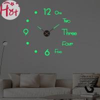 ราคา GE 3D Luminous Wall นาฬิกา Frameless อะคริลิค DIY นาฬิกาดิจิตอลสติ๊กเกอร์ติดผนัง Mute นาฬิกาสําหรับห้องนั่งเล่นห้องนอน Office Wall Decor Square (43750961088)
