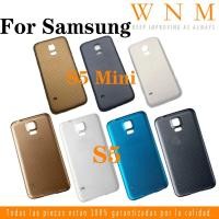 ราคา SAMSUNG ฝาหลังแบตเตอรี่สําหรับSamsung Galaxy S5 Mini i9600 G900 G800 S5MINIโลโก้แบตเตอรี่กระจกปกหลังด้านหลังประตูกรณีเปลี่ยนส่วน (12105156624)