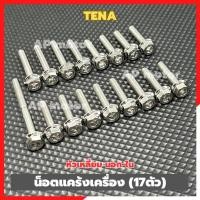 ราคา น็อตแคร้งเครื่องTENA (17ตัว) หัวเหลี่ยม นอก-ใน สแตนเลส น็อตแคร้งTena น็อตเครื่องTena น็อตแคร้งเครื่องเทน่า (27235912850)