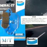 ราคา ผ้าดิสเบรค BENDIX MD6 YAMAHA Fino / MIO / Nouvo 135cc / Spark 135cc / Grand Filano (2015-on) (10596089308)