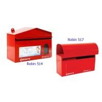 ราคา ตู้จดหมาย ตู้จดหมายนาดเล็ก กล่องจดหมาย ROBIN 514, 517 สีแดง (7001836548)
