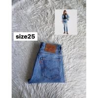 ราคา กางเกงยีนส์ลีวาย 505 ป้ายส้ม Skinny Jeans แท้%มือสอง (26159640931)