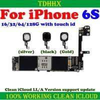 ราคา ทางกายภาพ SIM เมนบอร์ด/ไม่มี Touch ID สําหรับ iPhone 6S 16/32/64/128GB เมนบอร์ดทําความสะอาด iCloud Logic Board ทํางานได้อย่างลงตัว (41118977572)