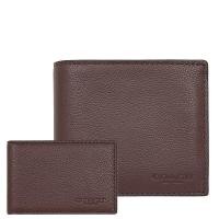 ราคา กระเป๋าเงินชาย COACH F74991 สีน้ำตาลมะฮอกกานี มีไส้ (11927294328)