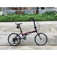 ราคา จักรยานพับเล็ก เก่าญี่ปุ่น ยี่ห้อ mini cooper แท้ สีบรอนซ์แดงเลือดหมูสวยๆ เบาะเดิม เฟรมอะลู(ZT) (5297121480)