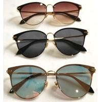 ราคา แว่นตาแฟชั่น (ของใหม่) มีเลนส์ 3 สีให้เลือก สีชา, สีดำ, สีดำปรอท (กรอบสีทอง) (4544289679)