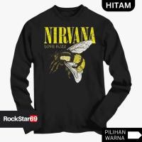 ราคา Nirvana เสื้อยืดวงแขนยาว 3 Size XS - 7XL Bigsize Jumbo ไซส์ใหญ่ แขนยาว Premium (41774561920)