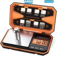 ราคา AMIR 500g x 0.01g เครื่องชั่งกรัมดิจิตอล, เครื่องชั่งเครื่องประดับขนาดเล็ก, เครื่องชั่งพกพาความแม่นยําสูงพร้อมน้ําหนักสอบเทียบ 50g, สําหรับทอง/เงิน/อัญมณี/อาห (27090306492)