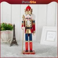 ราคา PETSOLA มือทาสีไม้ Nutcracker ทหารตัวเลขกล่องดนตรีตุ๊กตาหุ่น (41225556914)