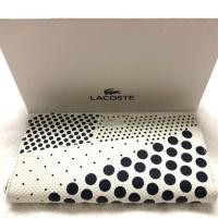 ราคา LACOSTE Chantaco Animation 1 L Zip Wallet Purse White Peacoat (2041606367)