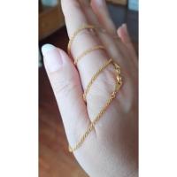 ราคา ลายมาใหม่สร้อยคอลายอิตาลีเหมือนทองแท้เราชุบทองคำ18kแท้ๆ (8316211821)