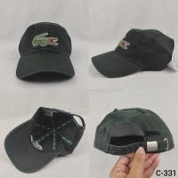 ราคา C-331 Lacoste Hat Big Logo สีเขียวเข ้ ม (29756241674)