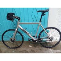 ราคา พี่ชายฝากมาบอกครับ จักรยานไฮบริด PANASONIC เฟรมอลู ล้อ26นิ้ว เกียร์ดุม 8 speeds ดิสเบรค มือสอง สภาพดี ของแต่งเยอะ (29390587784)