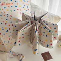 ราคา 【ได้รับใน 1-3 วัน 】พร้อมส่งในไทย ร่มกันแดดลายจุด กันยูวี อัตโนมัติ ร่มอัตโนมัติ พับ 3 ตอน ร่มกันฝน พกพาสะดวก กันยูวี พับได้ (42314254411)