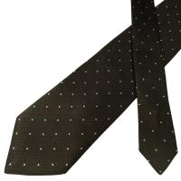 ราคา เนคไท Giorgio Armani Silk Dark Brown Dot Geometric Italy เนคไทแบรนด์เนม ของแท้ (43711547874)