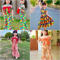 ราคา ชุดลายดอกขาม้า ชุดขายาว ชุดเด็ก (25391067626)