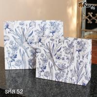 ราคา DIYถุงกระดาษลายดอกไม้ (Size M,L / แพ็ค 5 ใบ) ถุงใส่ของขวัญ ของฝาก (44004180424)