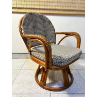 ราคา เก้าอี้หวายแท้หมุนได้ เบาะผ้าซักได้ มือสองญี่ปุ่น (28267764496)